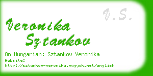 veronika sztankov business card